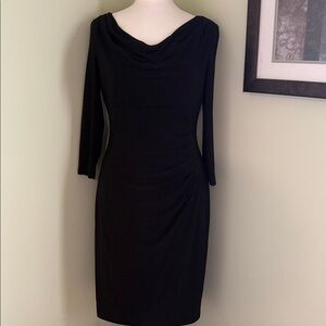 Ralph Lauren Black Long-Sleeve Sheath Dress